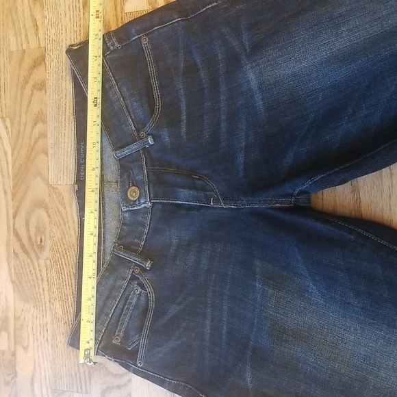 (W26) Levi's Demi Curve Straight Leg Jeans Contemporary Streetwear Trendy - Picture 7 of 10